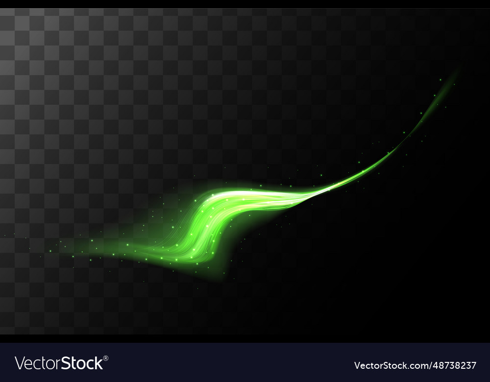Curve light effect vector image Curve light effect
