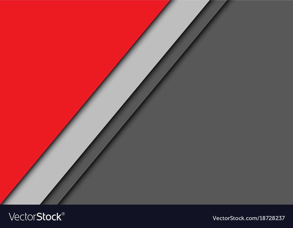 Gray and Red Overlapping Shapes