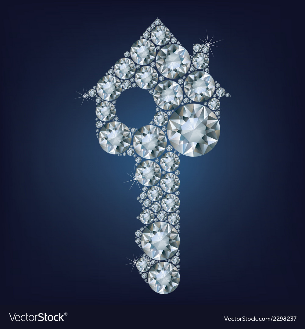 House key made up a lot of diamonds