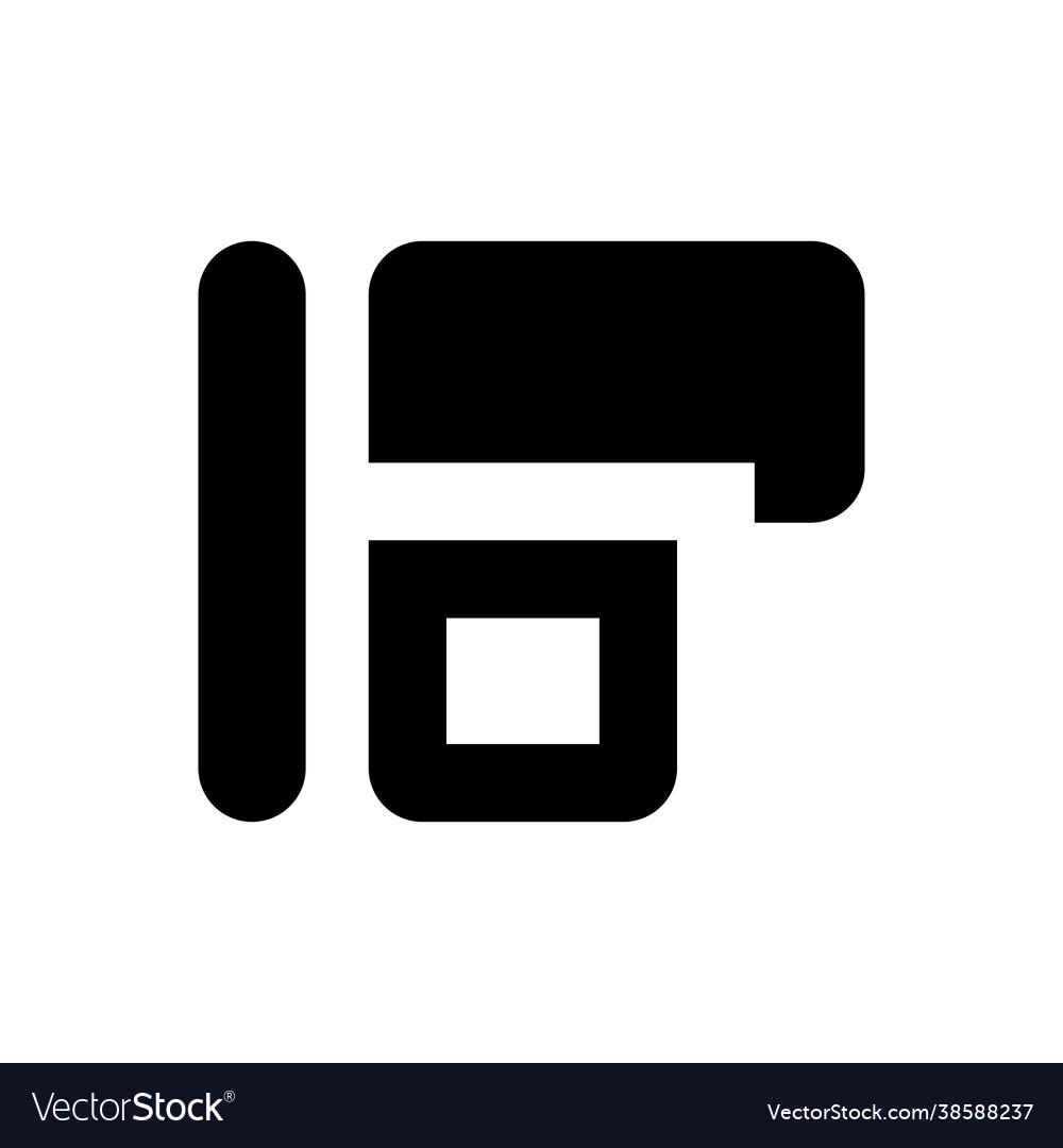 Objects left horizontal align icon