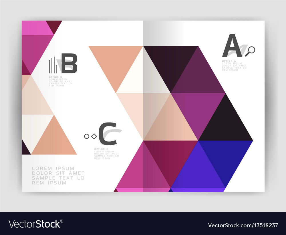 Print triangle modern template