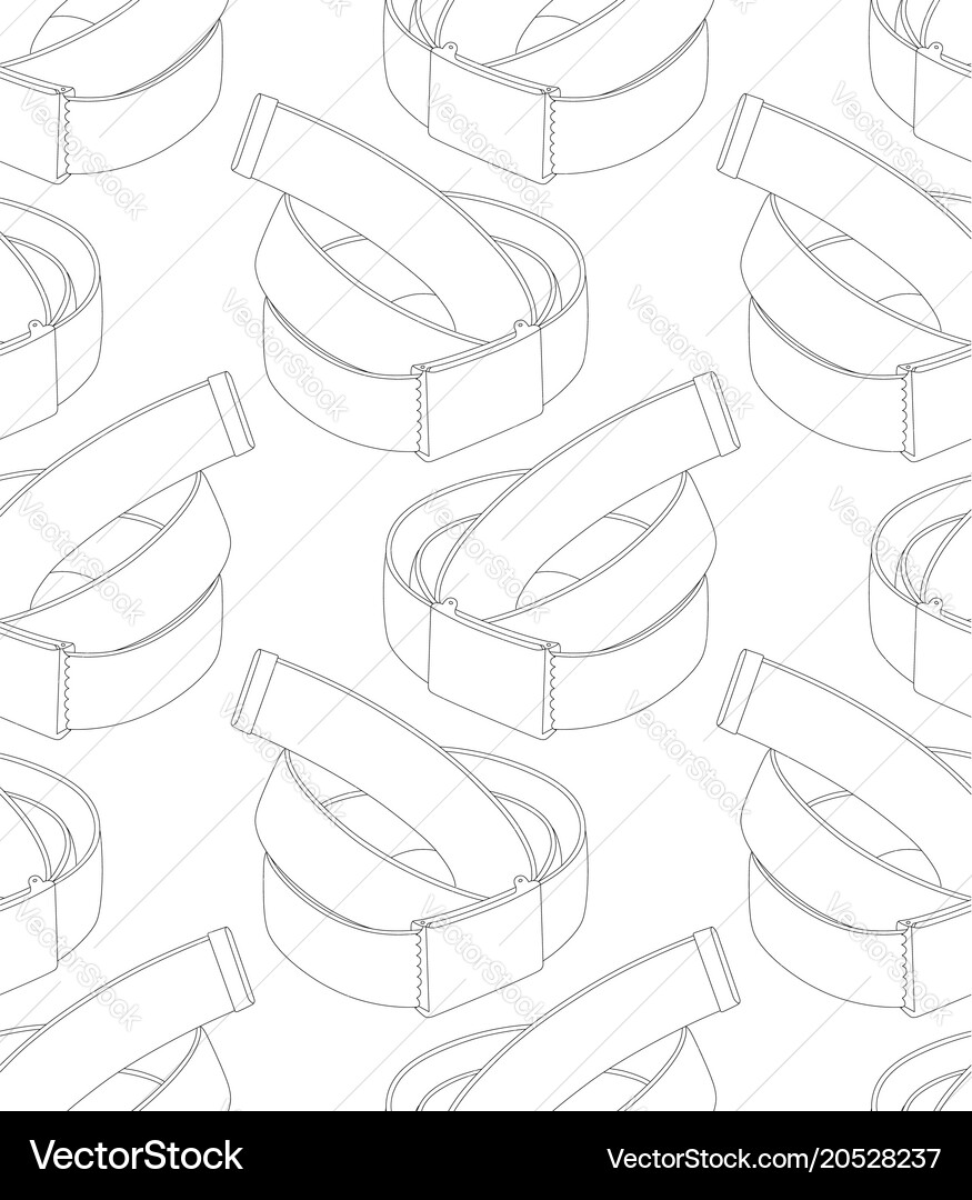 Seamless pattern with belts on white background Vector Image