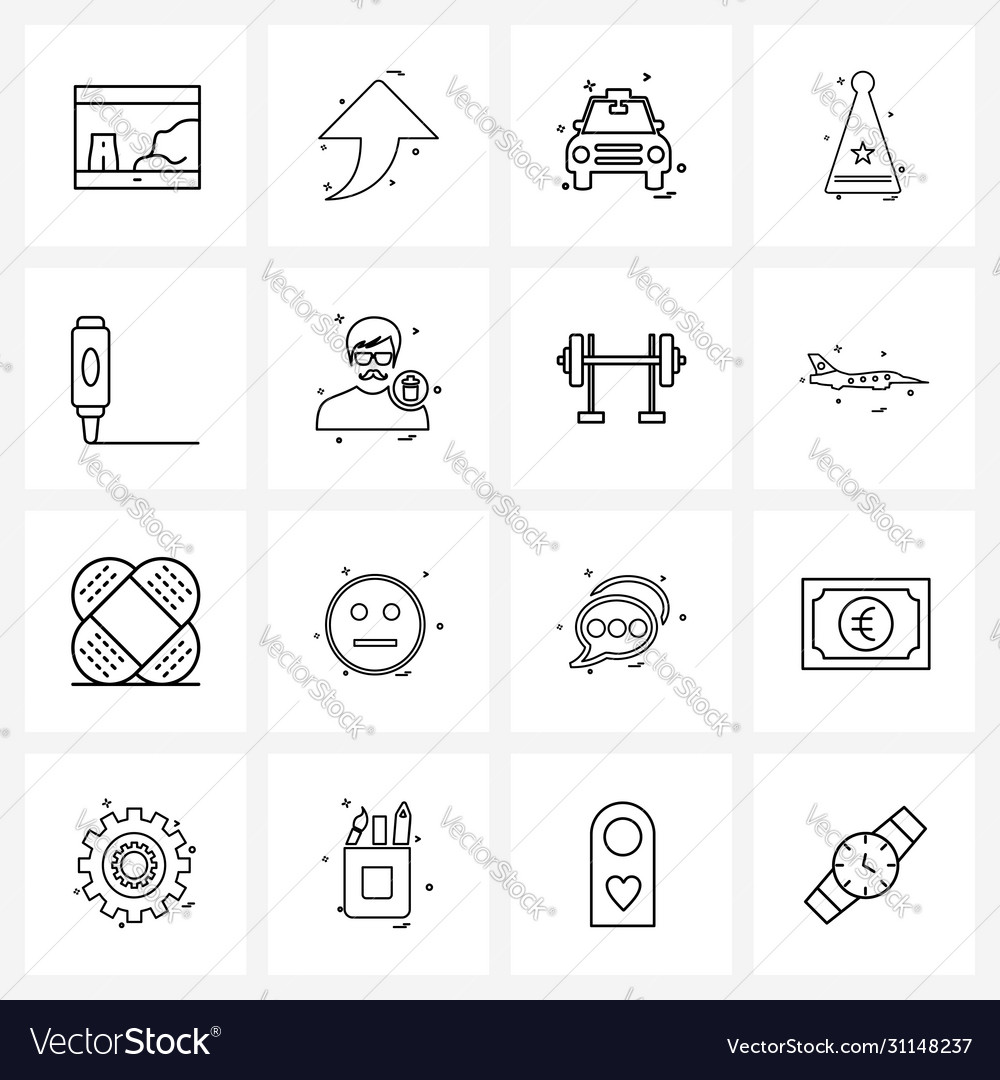 Set 16 ui icons and symbols for design star up