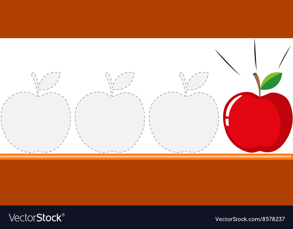 Tracing design with apples