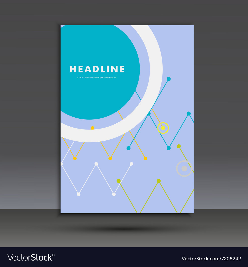 Abstract pattern of lines and circles title page