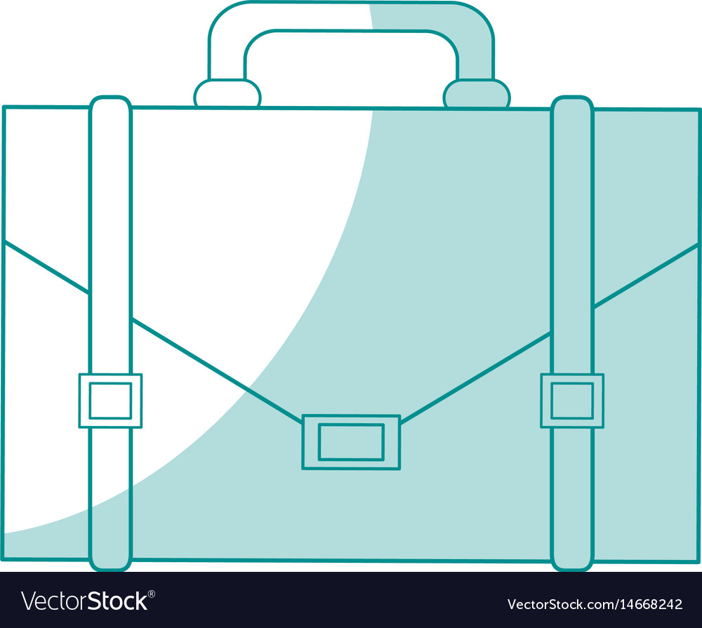 Blue silhouette shading image executive briefcase