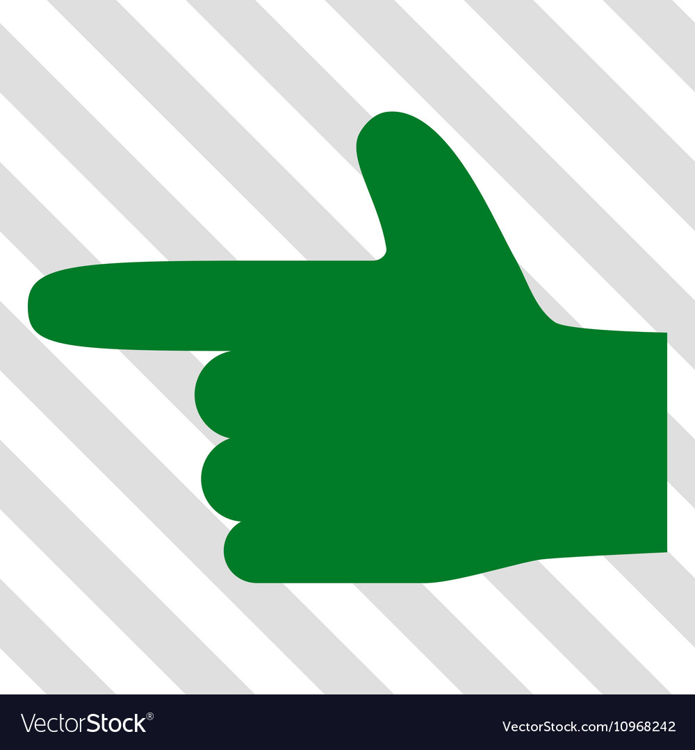 Hand pointer left icon