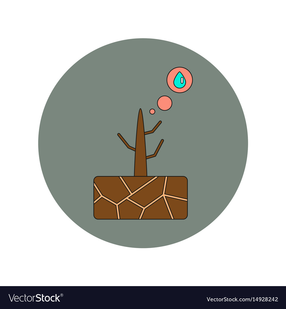 In flat design of drought