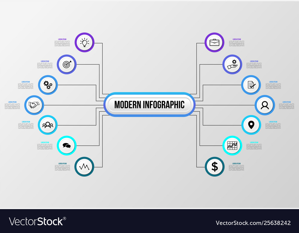Infographic design template with options steps