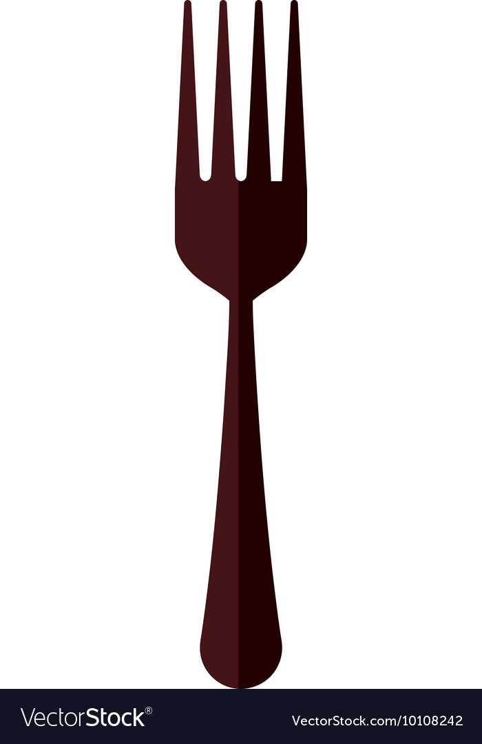 Isolated Fork Icon - Flat Style