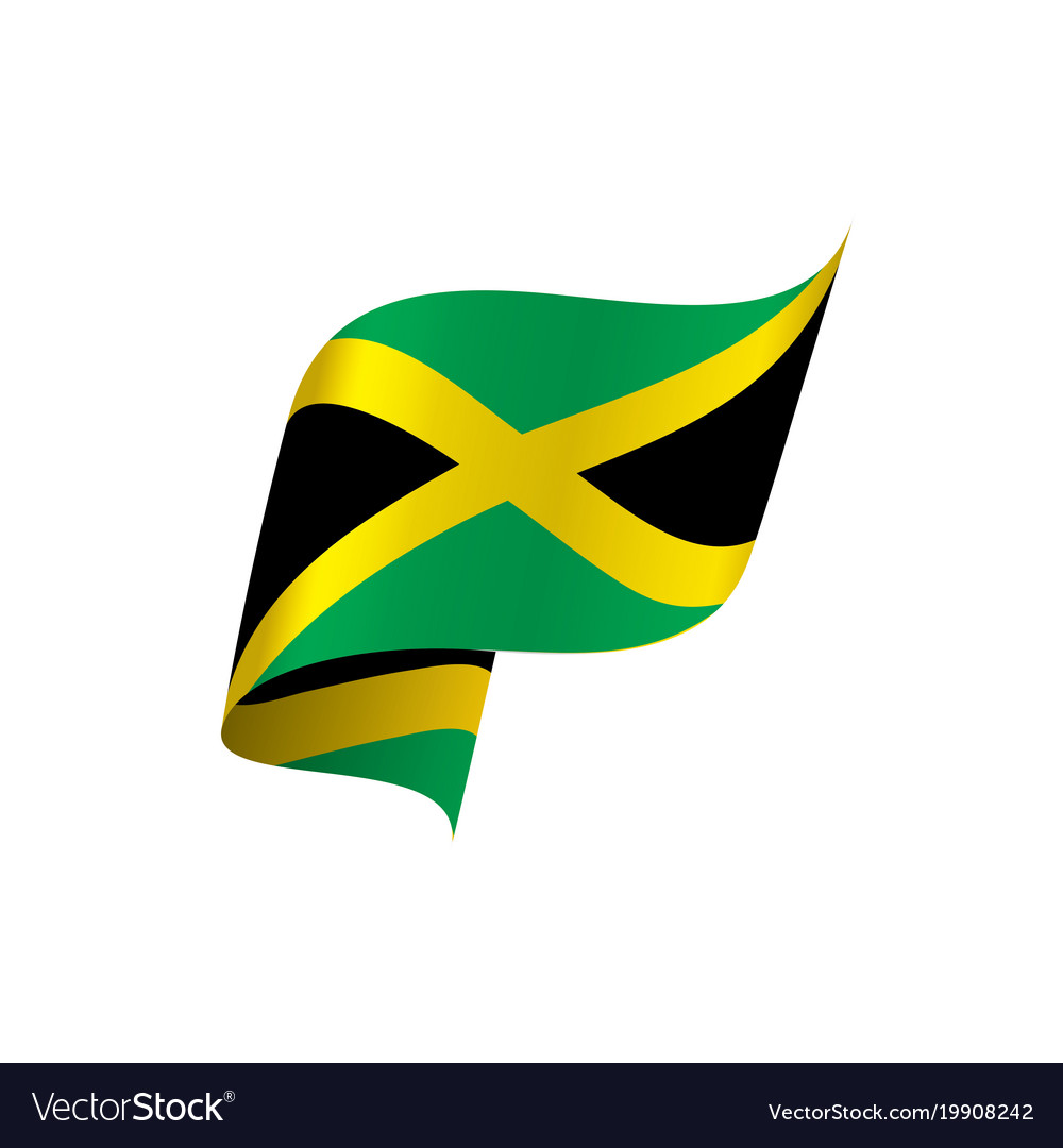 Jamaica Flag Royalty Free Vector Image Vectorstock 3936