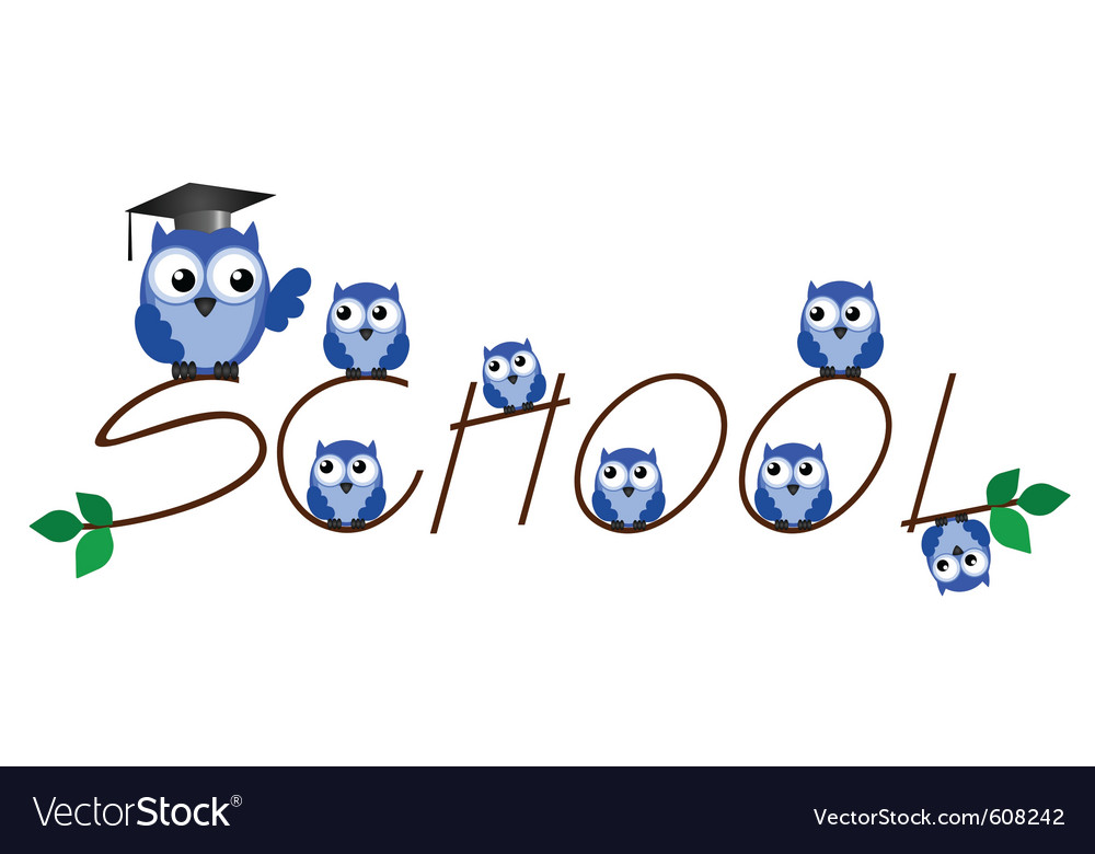 Owl teacher Royalty Free Vector Image - VectorStock