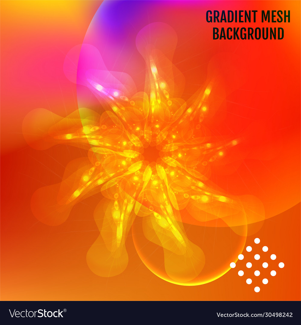 Poster with color gradient background trendy Vector Image