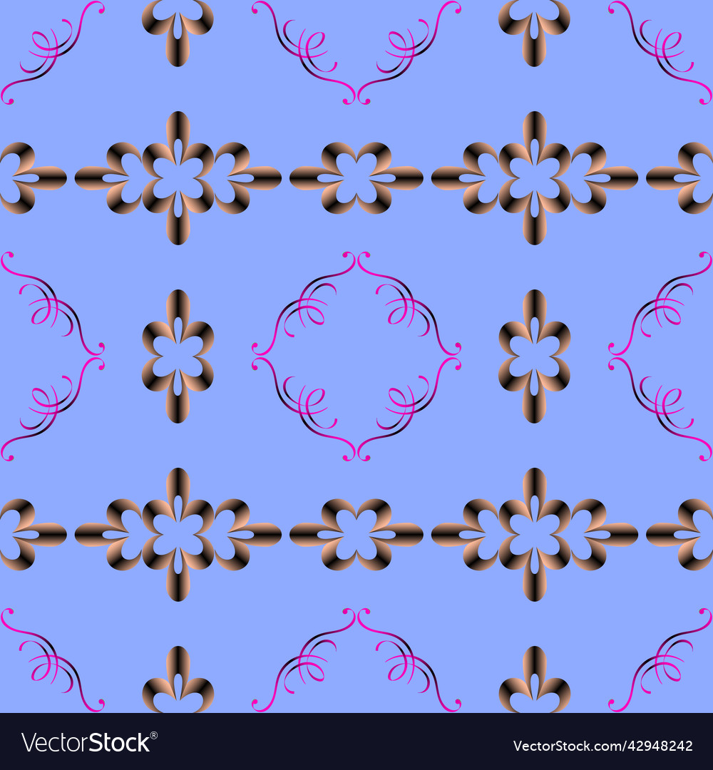 Seamless abstract colorful pattern of elements