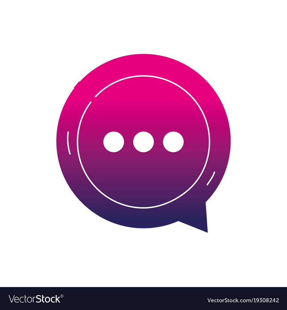 Silhouette chat bubble text notes message
