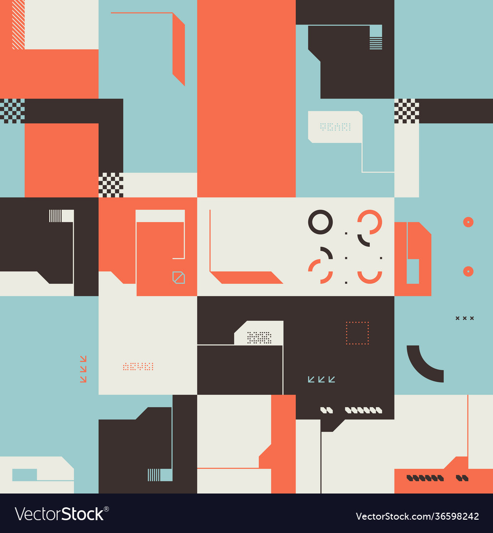 Technology abstract pattern design vector image Technology abstract pattern design