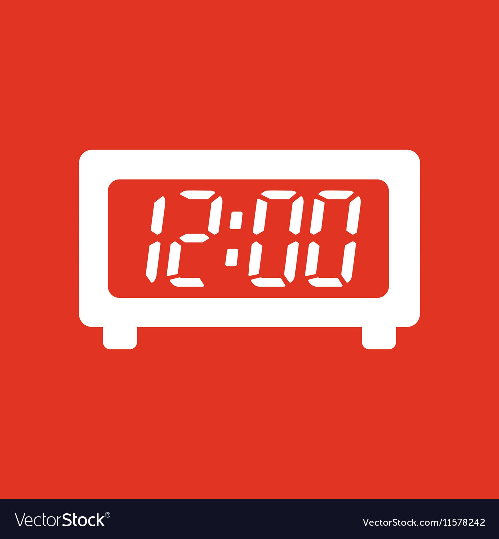 Time clock icon and watch timer