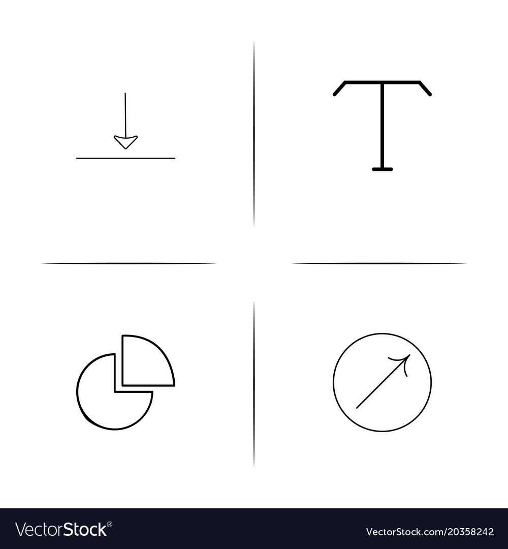 Web und Text einfache lineare Icon setsimple Umriss