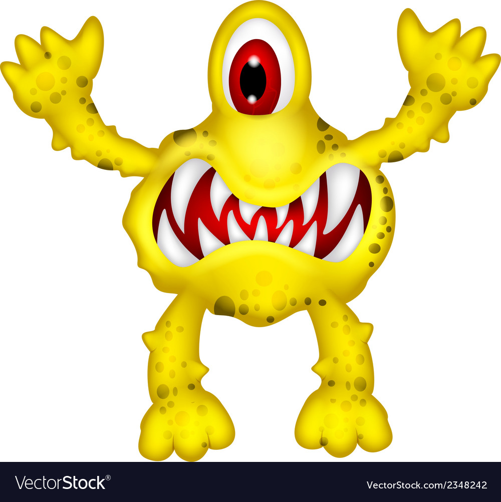 Yellow Monster Clipart