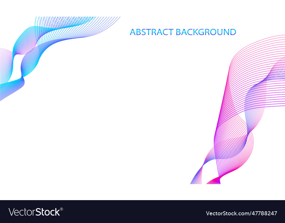 Abstract wave element for design digital
