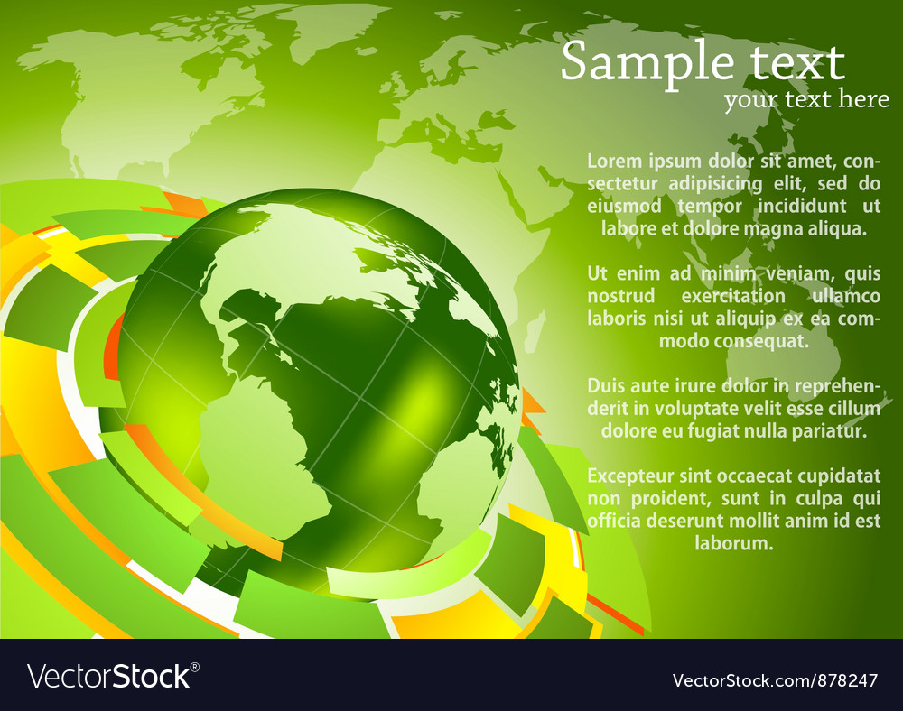 Background with globe