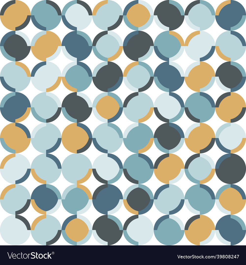 Circle seamless pattern abstract geometric