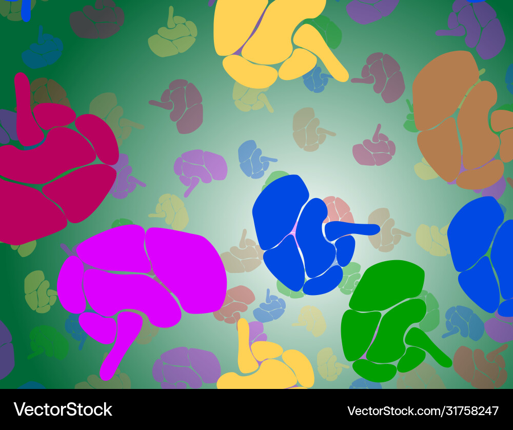 Creative concept human brain eps10 Royalty Free Vector Image