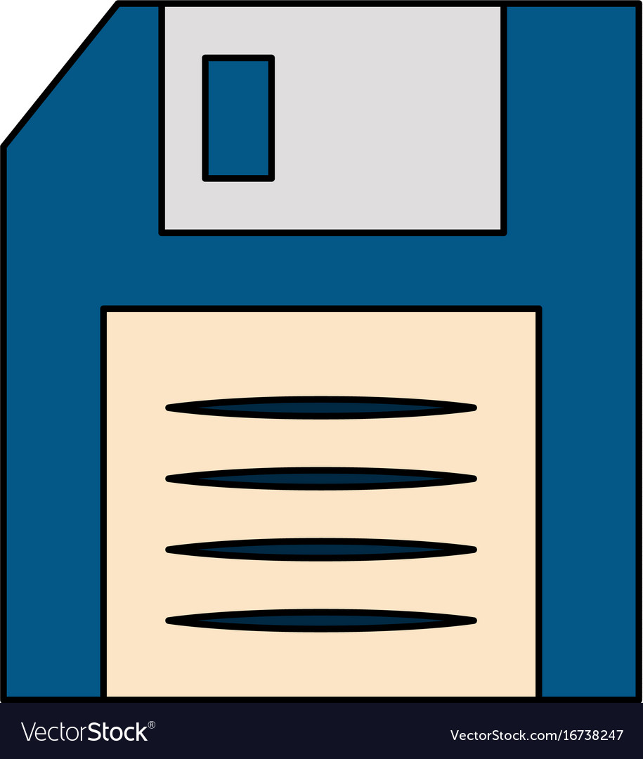 Diskette or floppy disk icon image
