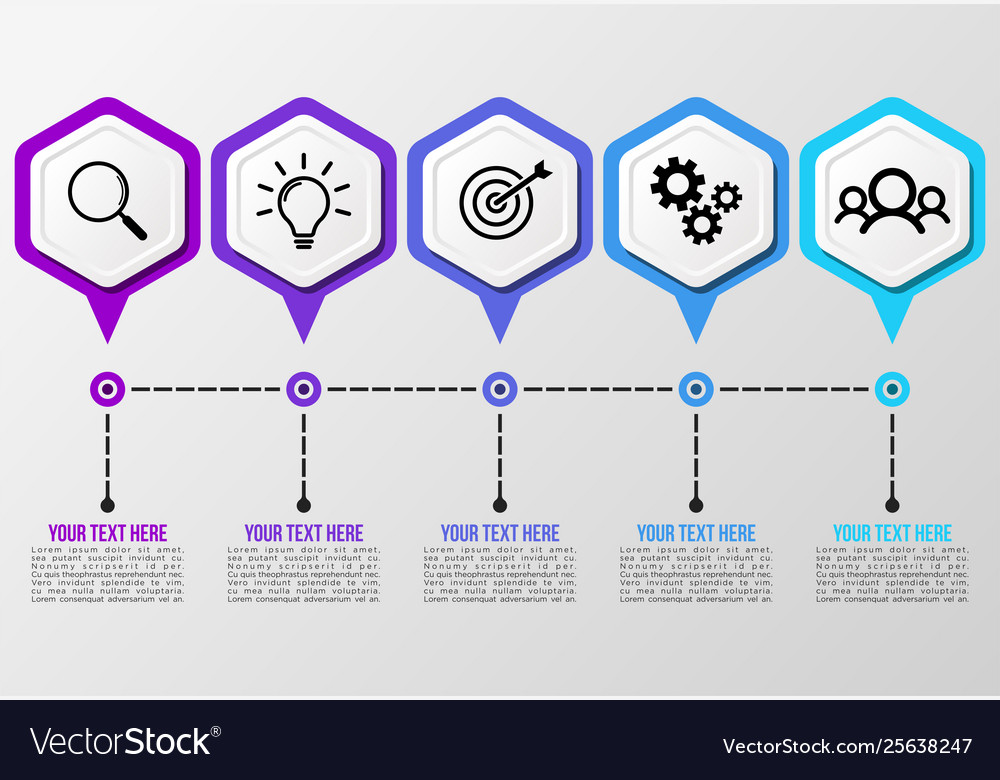 Infographic design template with options steps