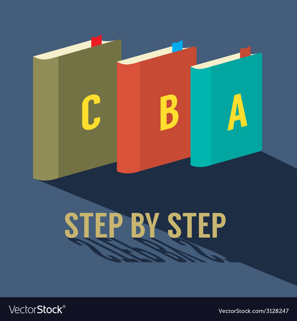 Step by learning concept