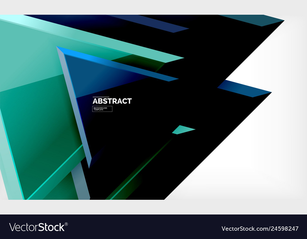 Triangular low poly background design vector image Triangular low poly background design