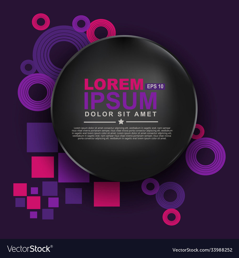 Abstract circle geometric pattern design
