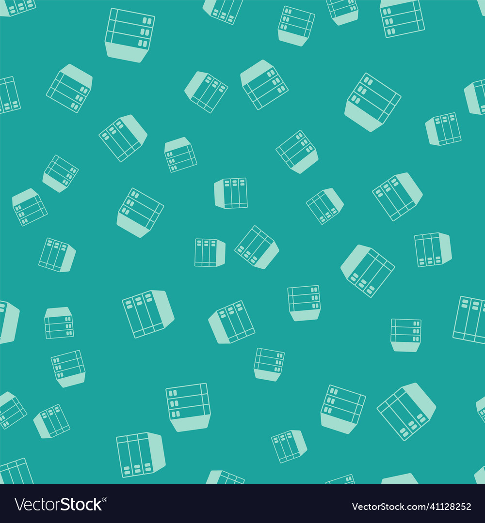 Green server data web hosting icon isolated