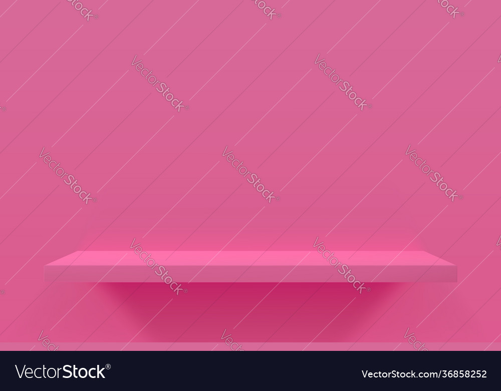 Pink Shelf Royalty Free Vector Image - Vectorstock