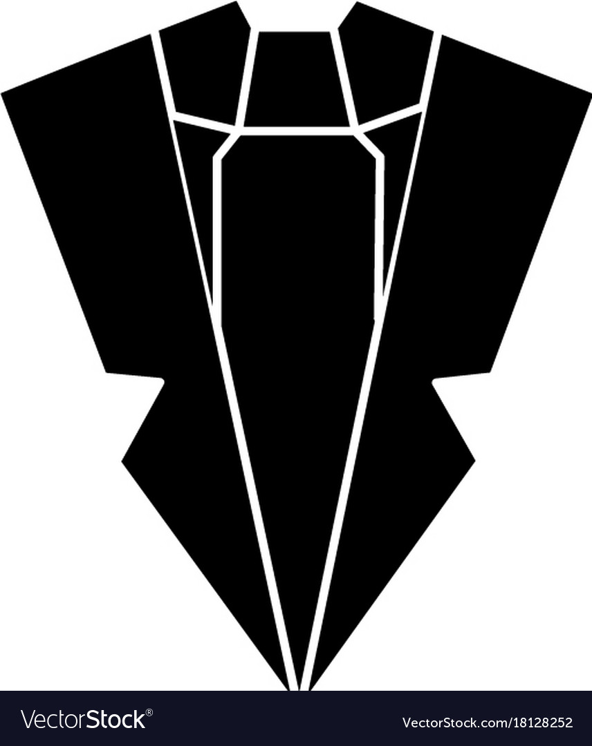 Suit and tie icon sign o