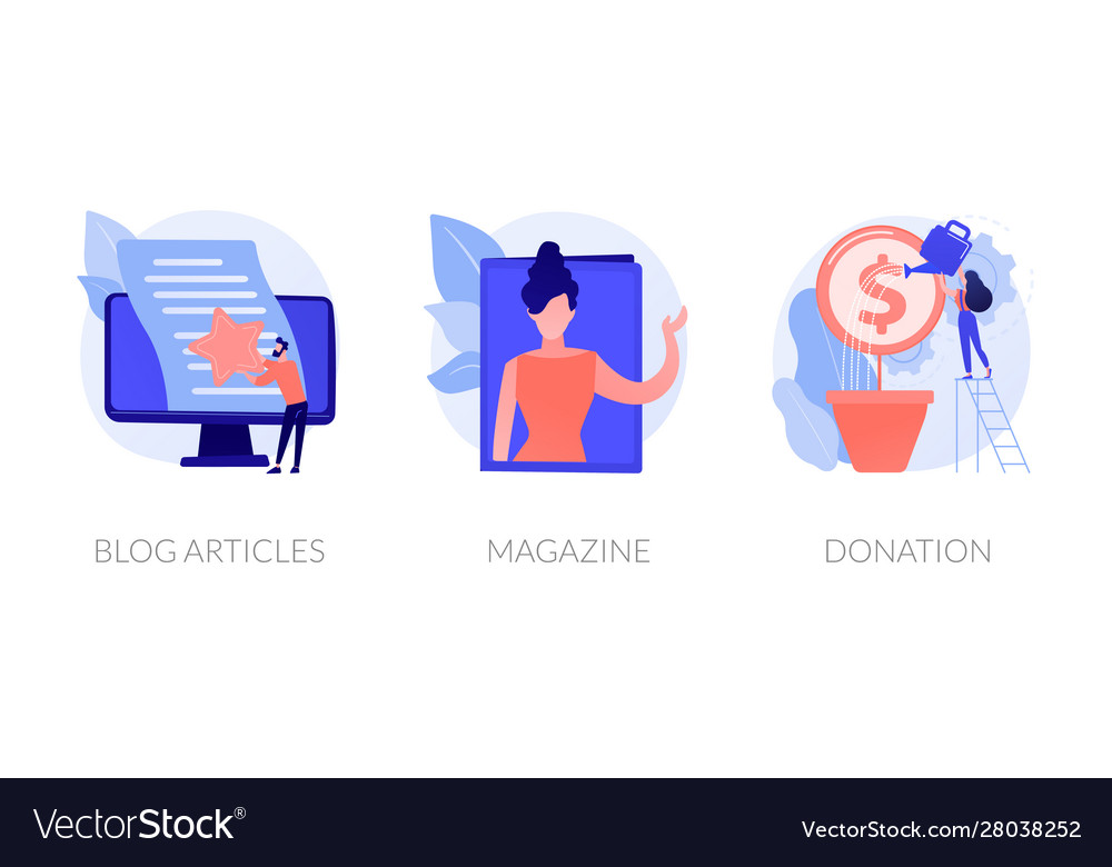 Website media elements concept metaphors Vector Image