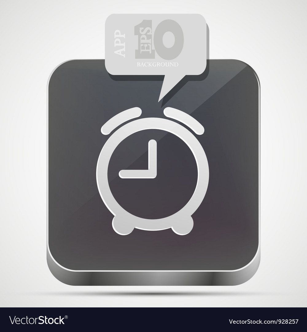 Alarm Clock Icon - Digital Style