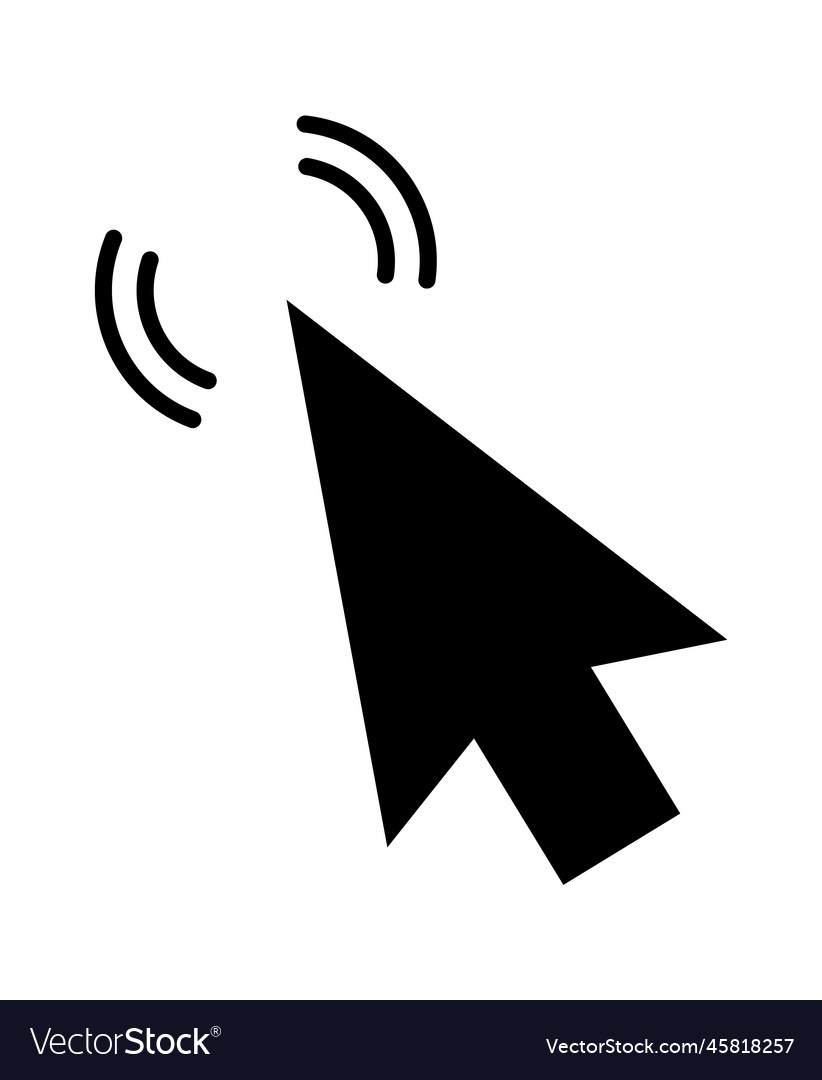 Click cursor set computer pointer hand and arrow vector image Click cursor set computer pointer hand and arrow