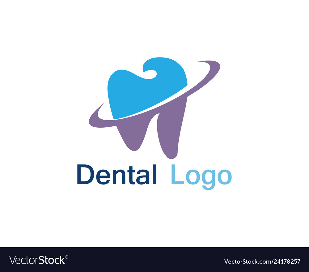 Dental care logo and symbol Royalty Free Vector Image