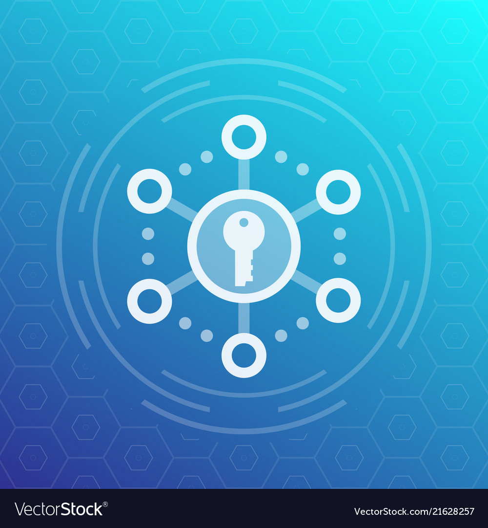 Encryption secure access icon vector image Encryption secure access icon