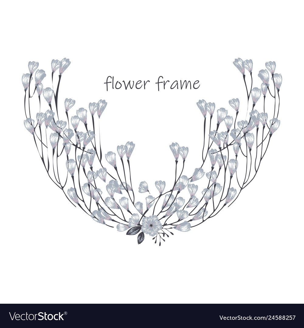 Floral elementscolorful collection Royalty Free Vector Image