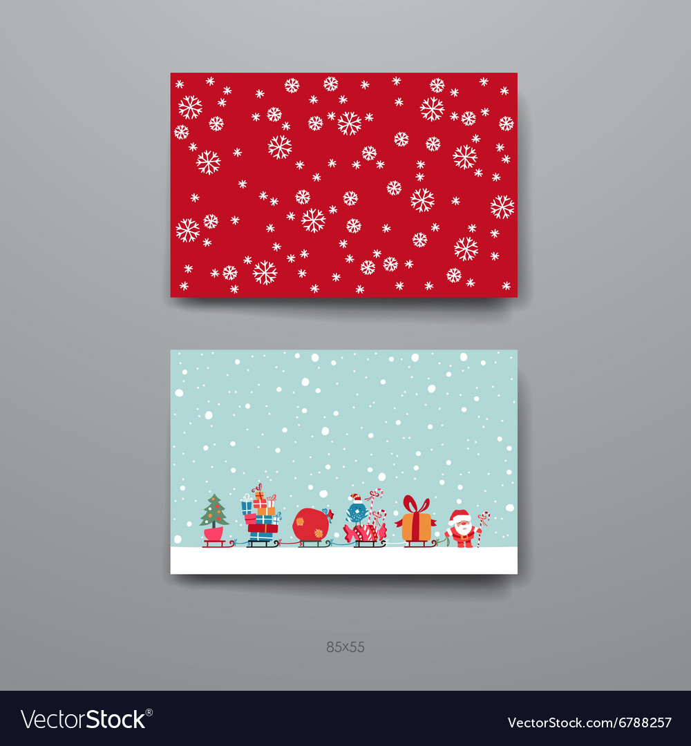 Merry christmas set of card templates