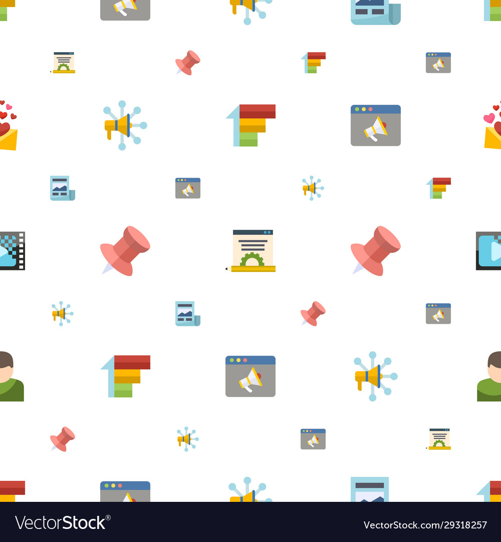Message icons pattern seamless included editable vector image Message icons pattern seamless included editable