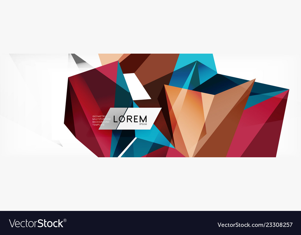 Science background abstract triangle pattern