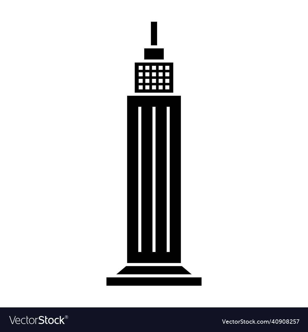 Skyscraper icon design template isolated