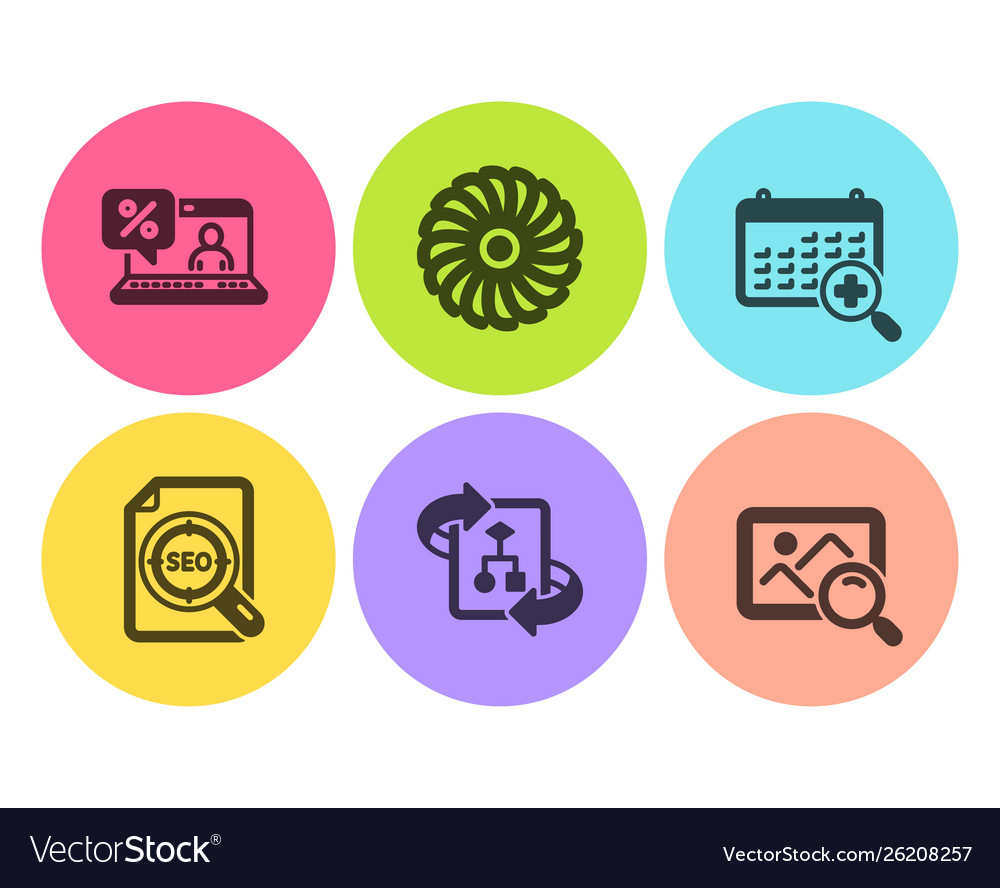 Technical algorithm seo file and medical calendar vector image Technical algorithm seo file and medical calendar