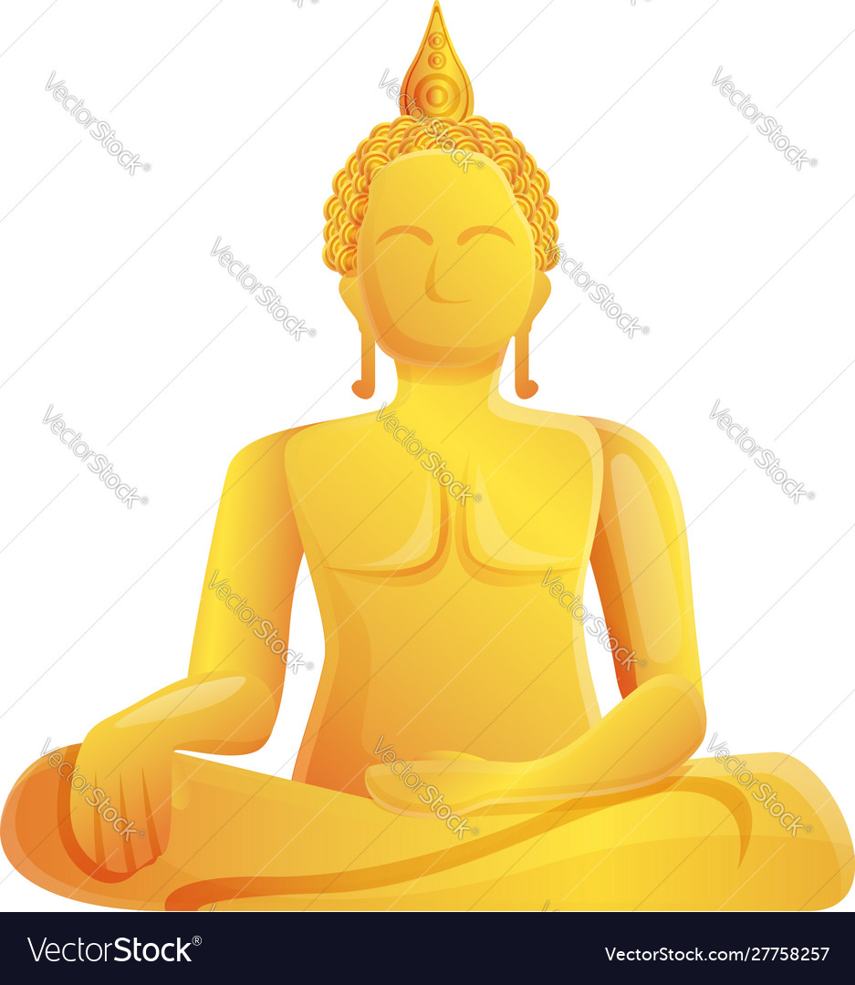 Wat muang buddha icon cartoon style Royalty Free Vector Wat muang buddha icon cartoon style Royalty Free Vector