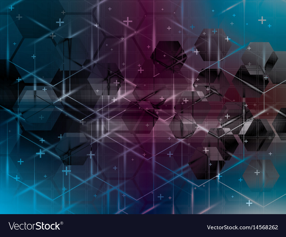 Abstract background with technology shapes