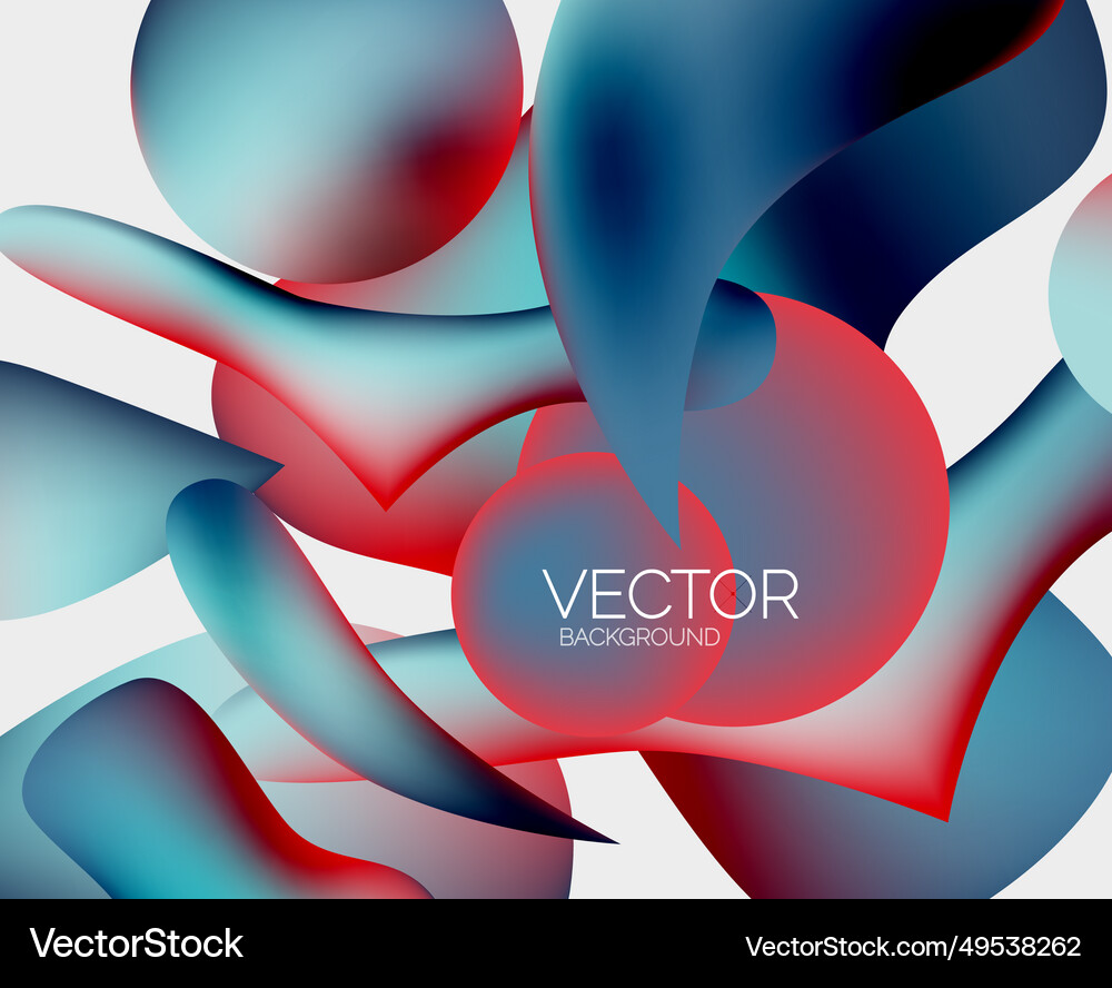 Abstract liquid bubble background Royalty Free Vector Image