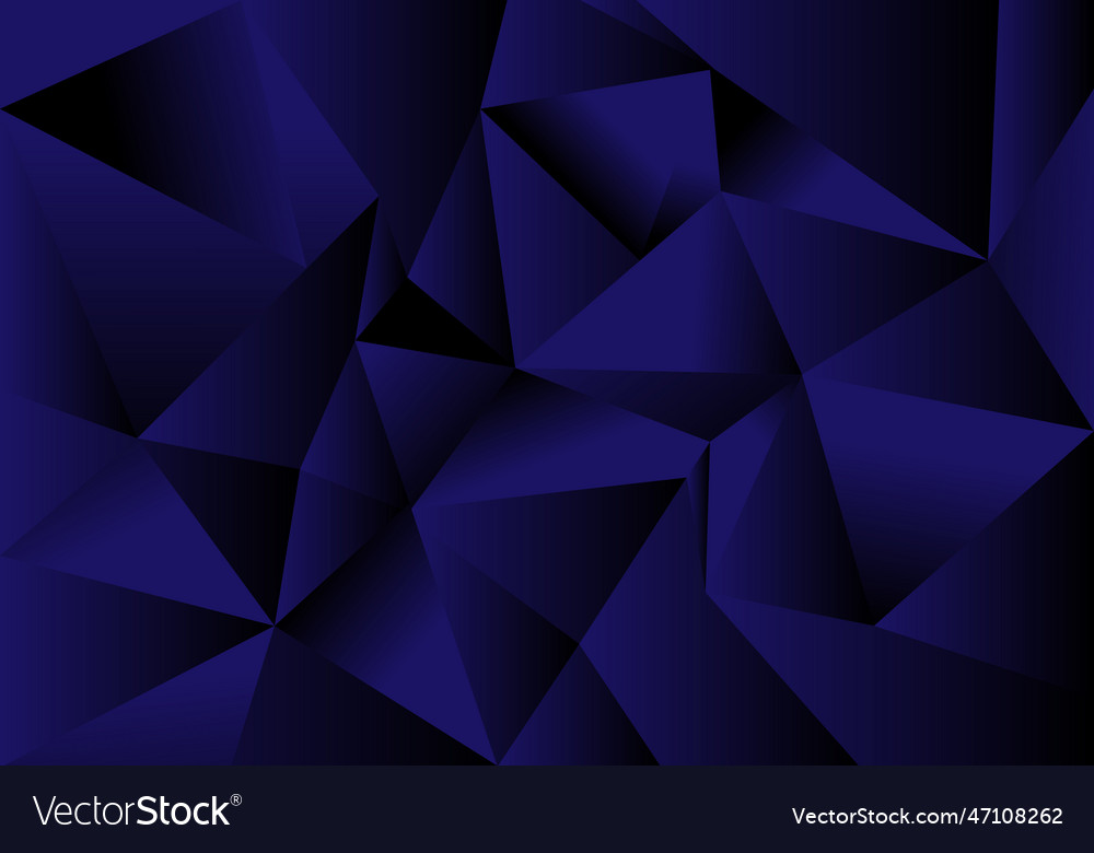 Abstract polygon triangle 3d on background vector image Abstract polygon triangle 3d on background